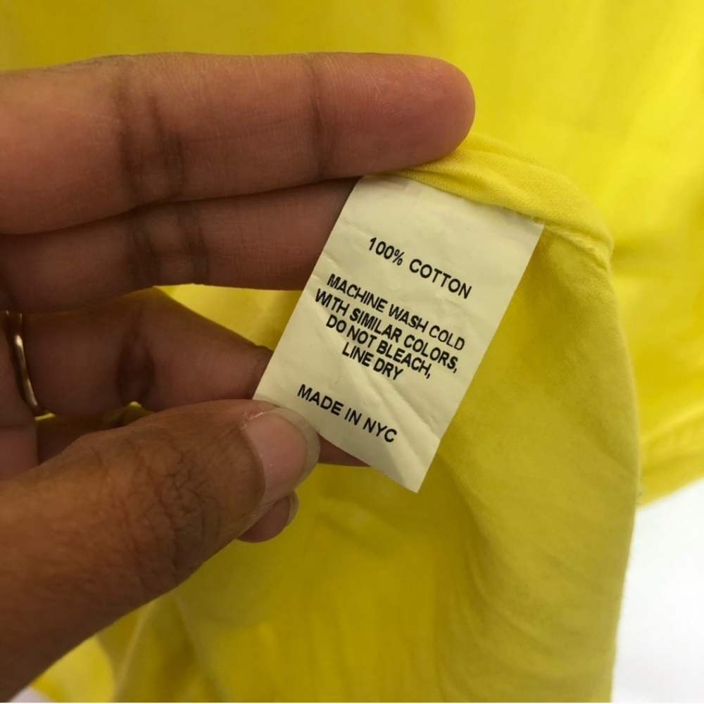 EUC Nili Lotan yellow cotton beach maxi dress - Picture 2 of 3